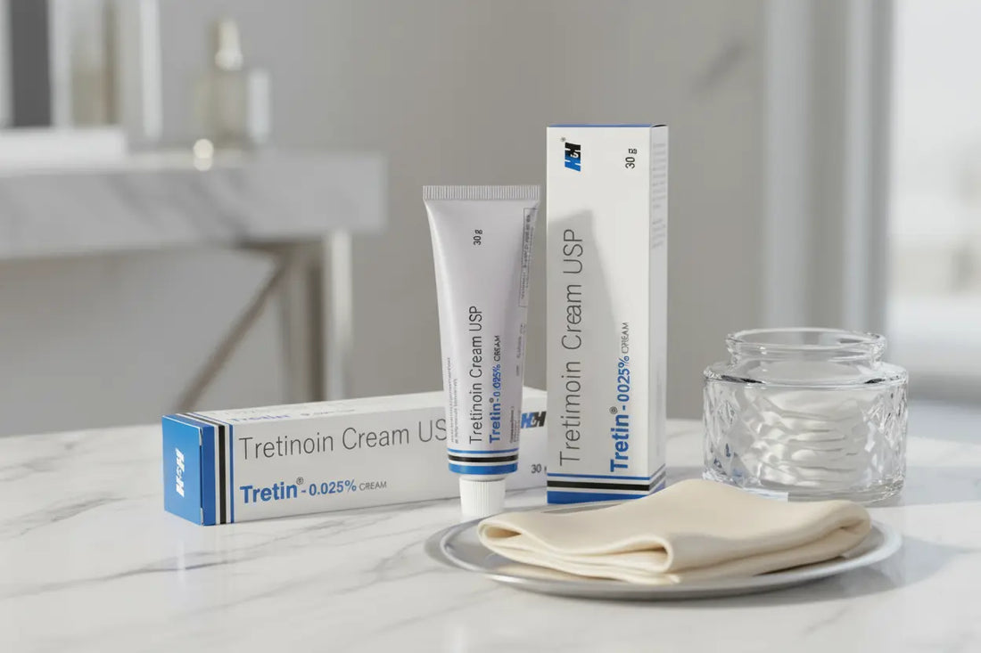Tretin 0.025% Cream (Tretinoin) – Recommended Retinoid for Acne & Anti-Aging